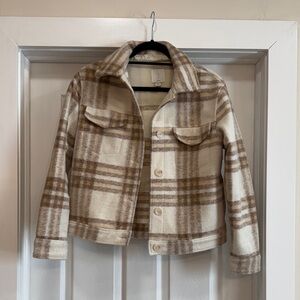 Joie women’s plaid flannel shirt jacket XS